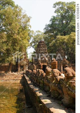 Priya Khan Priyakan Ruins Angkor Wat Ruins World Heritage Cambodia Asia Siem Reap Priya Khan Priyakan Ruins Angkor Wat Ruins World Heritage Cambodia Asia Siem Reap 63308674
