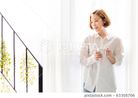 Young woman lifestyle housewife Young woman lifestyle housewife 63308706