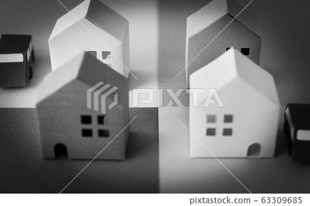 Boundary with adjacent house Boundary Land Real estate Boundary Site 63309685