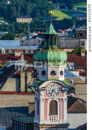 Clock Tower in Innsbruck Clock Tower in Innsbruck 63311479
