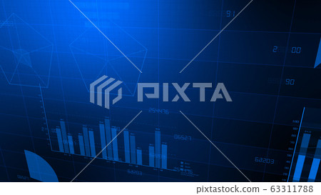 Business economy data graph chart document growth success 3d illustration background background 63311788