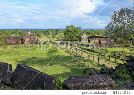 Vat Phou (Wat Phu) temple The ruined Khmer temple 63311921