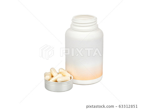 Capsules with a plastic jar Capsules with a plastic jar 63312851