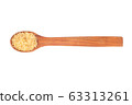 Brown sugar in spoon 63313261