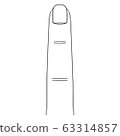 [人體插圖系列]手指（表） 63314857