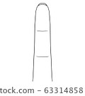 [人體插圖系列]手指（背部） 63314858