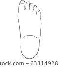 [人體插圖系列]腳（表） 63314928
