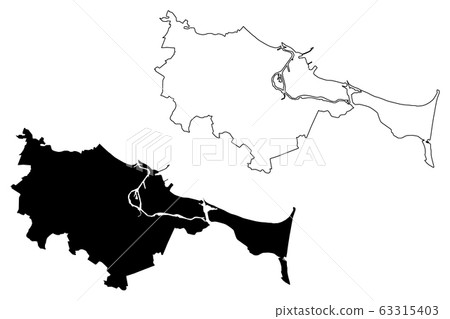 Gdansk City (Republic of Poland, Pomeranian) map Gdansk City (Republic of Poland, Pomeranian) map 63315403