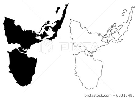Varna City (Republic of Bulgaria) map vector Varna City (Republic of Bulgaria) map vector 63315493