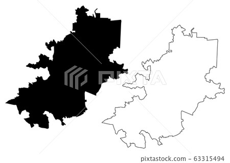 Vilnius City (Republic of Lithuania) map vector Vilnius City (Republic of Lithuania) map vector 63315494