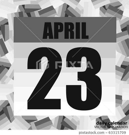April 23 icon. For planning important day. Banner for holidays and special days. April twenty third. April 23 icon. For planning important day. Banner for holidays and special days. April twenty third. 63315709