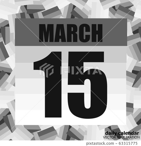 March 15 icon. For planning important day. Banner for holidays and special days. March Fifteenth. March 15 icon. For planning important day. Banner for holidays and special days. March Fifteenth. 63315775