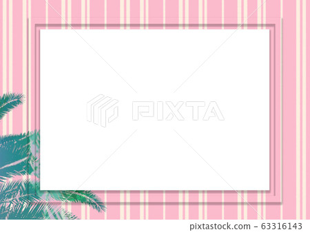 相框棕櫚樹度假村夏天背景圖 63316143