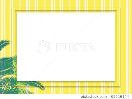 Photo frame palm tree resort summer background illustration Photo frame palm tree resort summer background illustration 63316144