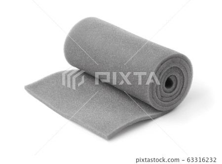 Roll of gray foam rubber 63316232