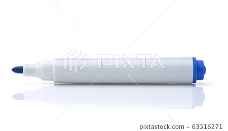 Side view of open blank marker Side view of open blank marker 63316271