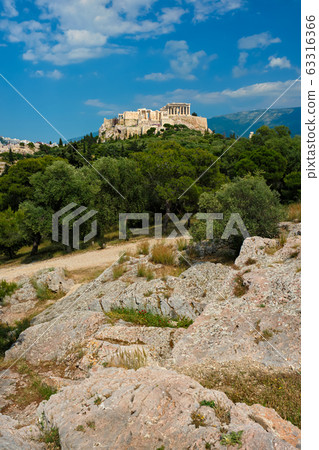 Iconic Parthenon Temple at the Acropolis of Athens, Greece 63316366