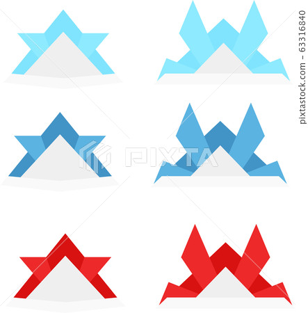 Illustration material origami origami helmet Dango's festival vector 63316840