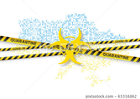 Ukraine Coronavirus quarantine concept. 63316862