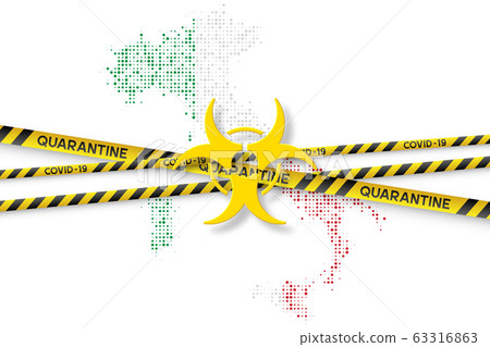 Italy Coronavirus quarantine concept. 63316863