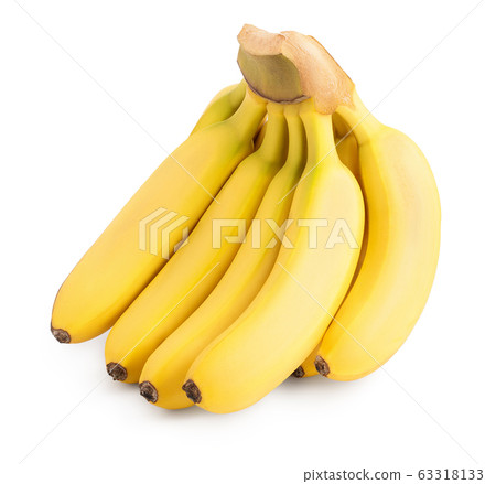 baby banana bunch isolated on white background with clipping path and full depth of field baby banana bunch isolated on white background with clipping path and full depth of field 63318133