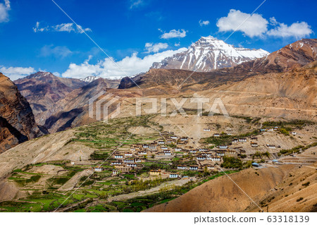 Village in Himalayas Village in Himalayas 63318139