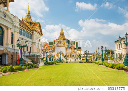 View of Grand Palace complex in Bangkok View of Grand Palace complex in Bangkok 63318775