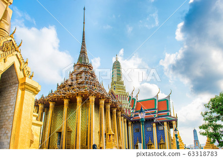 View of complex of Temple of Emerald Buddha 63318783