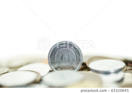 1日元硬幣硬幣 1日元硬幣硬幣 63320645