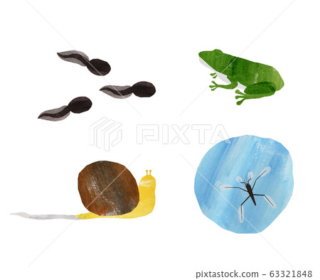 4 kinds of living things paste picture style 63321848