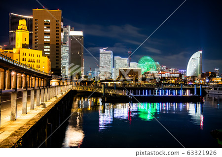 Yokohama Yamashita Rinko Line Promenade and Night View of Yokohama Customs and Minato Mirai District Yokohama Yamashita Rinko Line Promenade and Night View of Yokohama Customs and Minato Mirai District 63321926