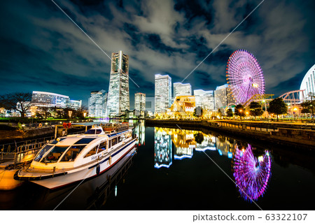 橫濱運河公園Minatomirai區的夜景 63322107