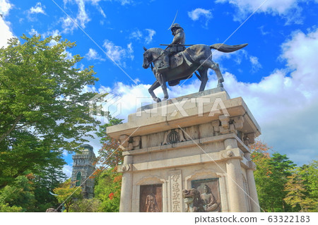[Miyagi Prefecture] Statue of Date Masamune in Aoba Castle 63322183