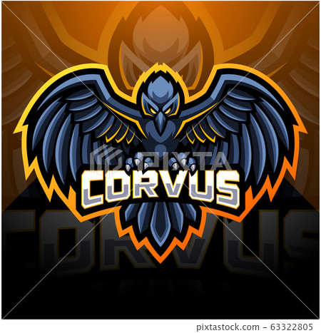 Raven esport mascot logo design - Stock Illustration [63322805] - PIXTA