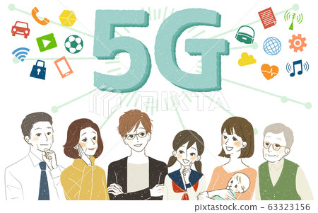 Various generation-5G-fifth generation mobile communication systems 63323156