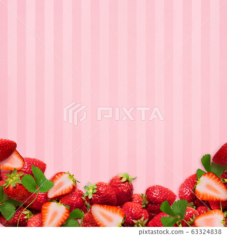 背景水果草莓橫截麵條紋 背景水果草莓橫截麵條紋 63324838