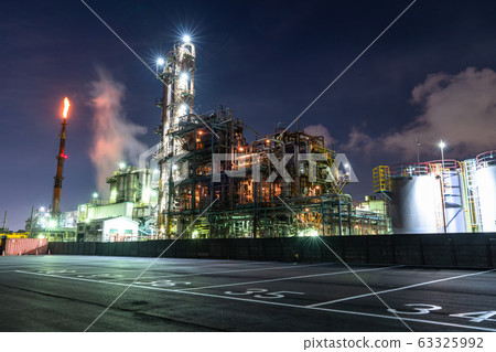 《神奈川縣》川崎市千鳥町工廠夜景 63325992