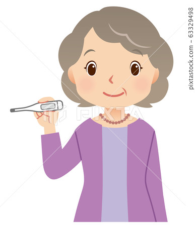 老年人體溫測量 老年人體溫測量 63329498