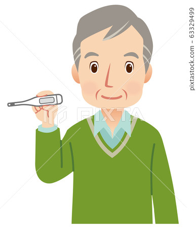 老年人體溫測量 老年人體溫測量 63329499