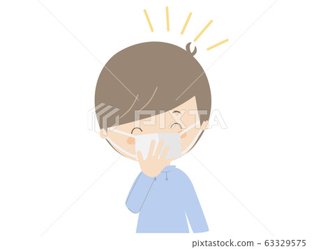 Laughing boy wearing a mask Laughing boy wearing a mask 63329575