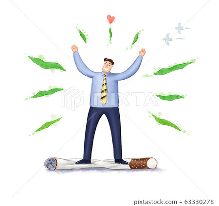 Smoking clinic illustration 63330278