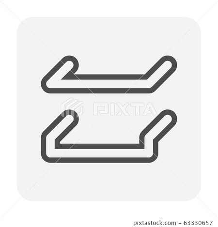 steel handrail icon - Stock Illustration [63330657] - PIXTA