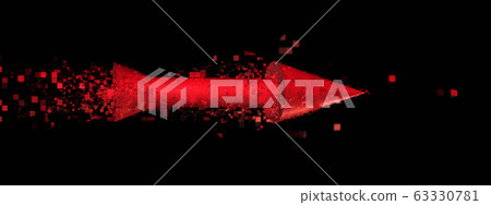 3d rendering red arrow - Stock Illustration [63330781] - PIXTA
