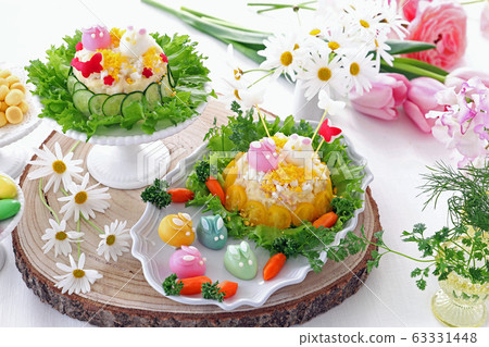 Easter salad potato salad cake 63331448