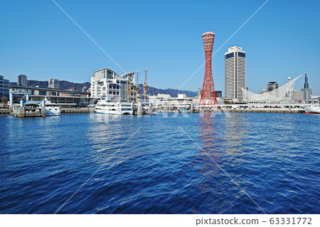 從神戶Harborland看中島碼頭和梅里肯公園 從神戶Harborland看中島碼頭和梅里肯公園 63331772