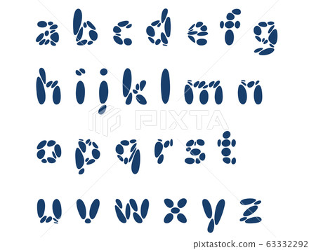 Alphabet letters, font design. Vector flat 63332292