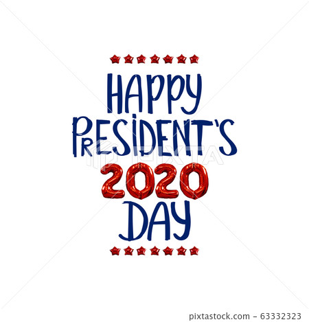 Happy Presidents Day with 3D realistic stars Happy Presidents Day with 3D realistic stars 63332323