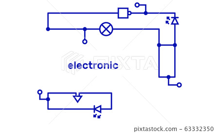 Electronic circuit scheme. Technology concept. Electronic circuit scheme. Technology concept. 63332350