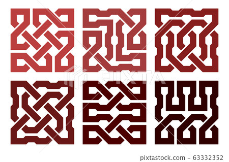 Celtic knot set. Abstract ornament. Vector Celtic knot set. Abstract ornament. Vector 63332352