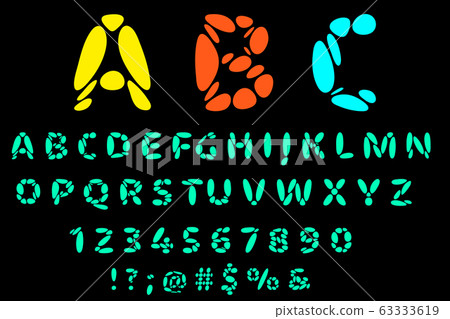 Capital Alphabet letters, numbers and symbols. Capital Alphabet letters, numbers and symbols. 63333619